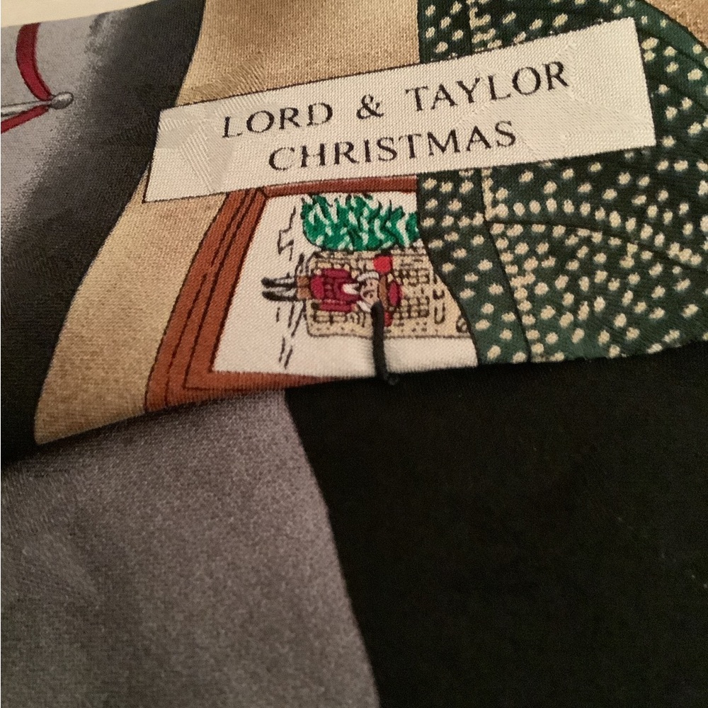 Beautiful men’s tie new with tags Lord and Taylor scene storefront - Picture 5 of 6